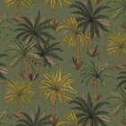 Tissu toile imprimé palmiers kaki 140 cm - Décor Discount à Nîmes Tissu toile imprimé palmiers kaki 140 cm en promo chez Décor Discount Nîmes à 9,52 €