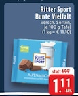 Bunte Vielfalt im Angebot bei E center in Düren Bunte Vielfalt Angebote von Ritter Sport bei E center Düren für 1,11 €