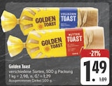 Golden Toast Vollkorn Angebote von Golden Toast bei E center Chemnitz für 1,49 €
