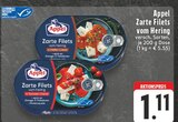 EDEKA Monheim - Zarte Filets vom Hering in Pfeffer-Creme Angebot im Prospekt Zarte Filets vom Hering in Pfeffer-Creme bei EDEKA im Monheim Prospekt für 1,11 €