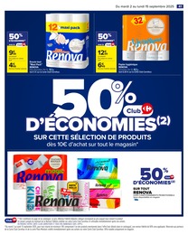 Prix et réduction Essuie-Tout dans le prospectus Carrefour en cours Offre Essuie-Tout dans le catalogue Carrefour du moment à la page 43