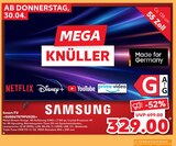 Aktuelles Smart-TV GU55U7079FUXZG Angebot bei Kaufland in Hannover ab 329,00 €