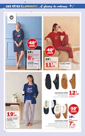 Promos Chemise de nuit dans le catalogue "Nos PRIX BAS illuminent vos fêtes" de Super U à la page 68