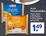 Schmelzscheiben mit Chester von Milsani im aktuellen ALDI SÜD Prospekt für 1,49 €