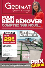 Prospectus Gedimat à Rue, "POUR BIEN RÉNOVER COMPTEZ SUR NOUS…", 20 pages, 03/06/2026 - 20/06/2026
