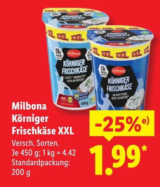 Körniger Frischkäse XXL