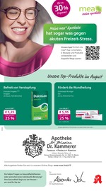 Aktueller mea - meine apotheke Apotheken Prospekt in Grafenhausen und Umgebung, "Unsere August-Angebote" mit 4 Seiten, 01.08.2025 - 31.08.2025