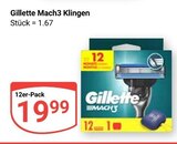 Aktuelles Mach3 Klingen Angebot bei GLOBUS in Braunschweig ab 19,99 €