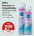 Haarspray oder Schaumfestiger von NIVEA im aktuellen V-Markt Prospekt für 2,99 €