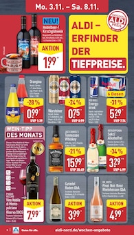 Rotwein Angebot im ALDI Nord Prospekt, gültig von 03.11.2025 bis 08.11.2025 Rotwein Angebot im aktuellen ALDI Nord Prospekt auf Seite 8
