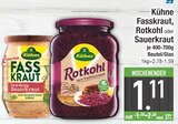 Fasskraut, Rotkohl oder Sauerkraut Angebote von Kühne bei E center Germering für 1,11 €