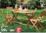 Promo Set pliant 5 pieces en bois à 129,99 € dans le catalogue Intermarché à Sotteville-lès-Rouen