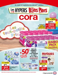 Prospectus Cora à Rosny-sous-Bois "Les tout-petits Prix", 12 pages, 26/09/2023 - 07/10/2023