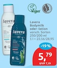 Bodymilk oder -lotion von Lavera im aktuellen budni Prospekt