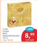 Lindor Mini Adventskalender von Lindt für 8,99 € bei budni im Angebot Lindor Mini Adventskalender von Lindt im aktuellen budni Prospekt