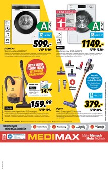 Waschmaschine im aktuellen MEDIMAX Prospekt (Wismar) Waschmaschine im MEDIMAX Prospekt "TESTSIEGER? HABEN WIR!" mit 8 Seiten (Wismar)