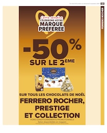 Prix et réduction Ferrero dans le prospectus Carrefour Market en cours Offre Ferrero dans le catalogue Carrefour Market du moment à la page 55