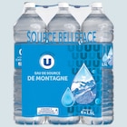 Eau de source de montagne - U en promo chez Super U Metz à 3,39 €