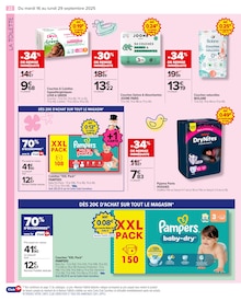 Promo Pampers dans le catalogue Carrefour du moment à la page 24