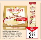 Carré Gourmet Crème Fraîche mild & cremig oder Snack mild-cremig oder würzig im Angebot bei Marktkauf in Heilbronn Carré Gourmet Crème Fraîche mild & cremig oder Snack mild-cremig oder würzig Angebote von PRÉSIDENT bei Marktkauf Heilbronn für 2,29 €