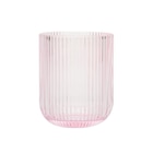 Promo Lot de 4 verres bas rose strie à 6,99 € dans le catalogue B&M à Plaisir