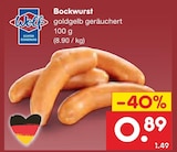 Netto Marken-Discount - Bockwurst Angebot im Prospekt Bockwurst bei Netto Marken-Discount im Prospekt "" für 0,89 €