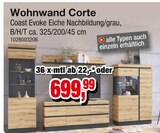 Wohnwand Corte Angebote bei Die Möbelfundgrube Kaiserslautern für 699,99 €