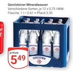 Aktuelle Mineralwasser Angebote bei GLOBUS in Mannheim Aktuelles Mineralwasser Angebot bei GLOBUS in Mannheim ab 5,49 €