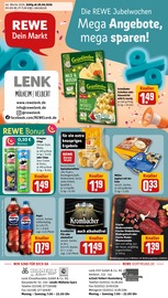 Rindfleisch im REWE Prospekt in Velbert Aktueller REWE Prospekt mit Rindfleisch, "Dein Markt", Seite 1
