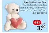 Kuscheltier Love Bear im Angebot bei ROLLER in Rottenburg Kuscheltier Love Bear Angebote bei ROLLER Rottenburg für 3,99 €
