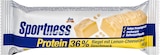 Proteinriegel im dm-drogerie markt Prospekt Proteinriegel 36%, Lemon-Cheesecake-Geschmack von Sportness im aktuellen dm-drogerie markt Prospekt für 0,85 €