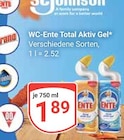 WC-Ente Total Aktiv Gel Angebote bei GLOBUS Braunschweig für 1,89 €