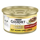GOURMET Gold Zarte Häppchen in Sauce mit Huhn & Leber 85 g bei Zookauf im Prospekt "" für 0,49 €