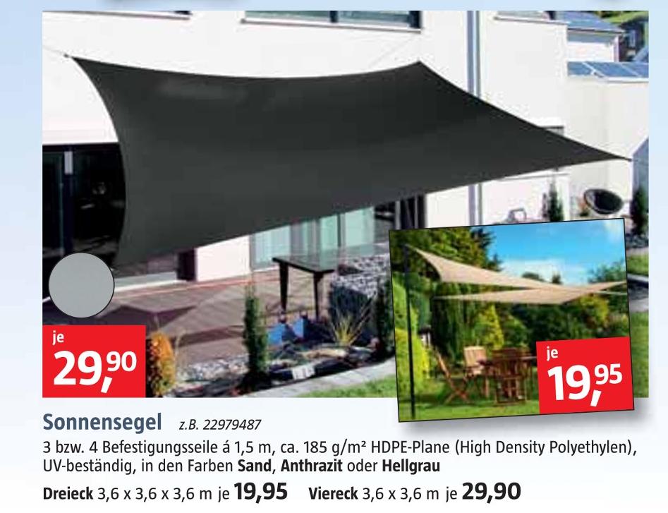 sonnensegel bei bauhaus
