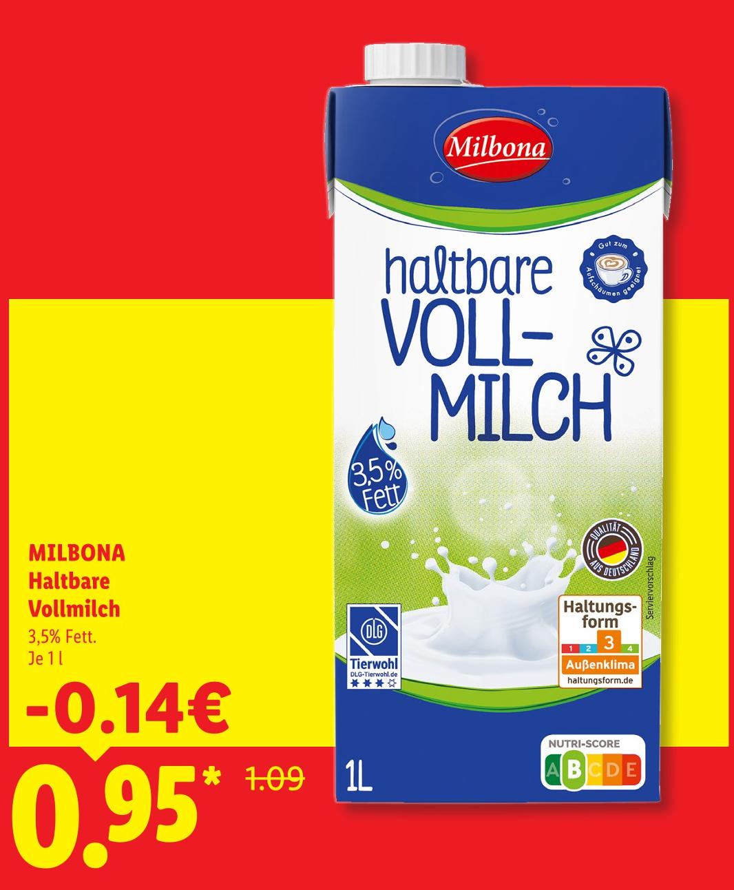 Haltbare Vollmilch