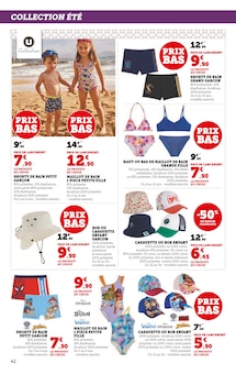 Promotion Vêtements Enfant dans le prospectus Hyper U, valable du 11/06/2025 au 22/06/2025 Promo Vêtements Enfant dans le catalogue Hyper U du moment à la page 42