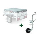 Pack bâche plate + roue jockey pour remorque - ERDE - Feu Vert à Aubervilliers Pack bâche plate + roue jockey pour remorque - ERDE en promo chez Feu Vert Aubervilliers à 99,99 €