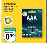 Mignon AA im Angebot bei GLOBUS in Jena Mignon AA Angebote von OHO bei GLOBUS Jena für 0,99 €