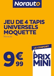 Catalogue Norauto "JEU DE 4 TAPIS UNIVERSELS MOQUETTE" à Le Portel et alentours, 1 page, 11/03/2026 - 05/05/2026