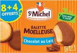 Galettes moelleuses nappées chocolat au lait - ST MICHEL à 2,39 € dans le catalogue Intermarché Super