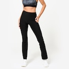 Leggings Damen gerades Bein - schwarz von DOMYOS im aktuellen Decathlon Prospekt für 14,99 €