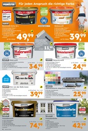 Wandfarbe Angebot im aktuellen Globus-Baumarkt Prospekt auf Seite 16