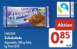 Schokolade von CHOCEUR für 0,85 € bei ALDI SÜD im Angebot Schokolade von CHOCEUR im aktuellen ALDI SÜD Prospekt