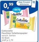 Feuchtes Toilettenpapier von Cottonelle im aktuellen budni Prospekt