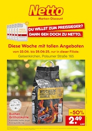Netto Marken-Discount Prospekt für Gelsenkirchen mit 2 Seiten Netto Marken-Discount Prospekt für Gelsenkirchen: "Diese Woche mit tollen Angeboten", 2 Seiten, 23.06.2025 - 28.06.2025