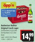 Original Czech Lager im Angebot bei Markant in Kiel Original Czech Lager Angebote von Budweiser Budvar bei Markant Kiel für 13,99 €