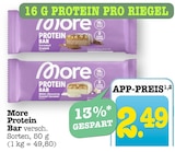 Protein Bar Caramel Crunch Angebote von More bei E center Karlsruhe für 2,49 €