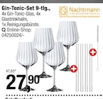 Aktuelles Gin-Tonic-Set 9-tlg. Angebot bei Opti-Wohnwelt in Würzburg ab 27,90 €