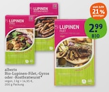 Bio-Lupinen-Filet Angebote von alberts bei tegut Ludwigshafen für 2,99 €