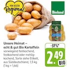 EDEKA Sternenfels - Unsere Heimat – echt & gut Bio Kartoffeln Angebot im Prospekt Unsere Heimat – echt & gut Bio Kartoffeln bei EDEKA im Sternenfels Prospekt für 2,49 €